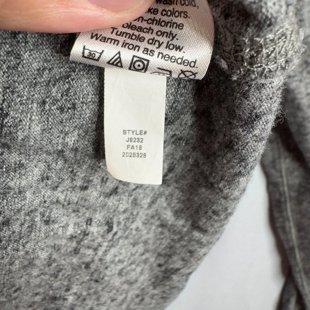 Mercantile J.Crew‎ Men's Y-Neck Pullover Tee Shirt Gray Henley XL 100% cotton